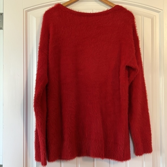 A New Day Eyelash  Christmas RED Sweater Large - Picture 6 of 7